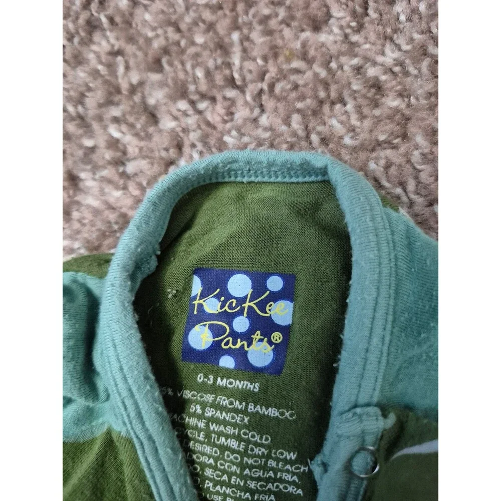 Kickee pants bamboo footies size 0-3 & 3-6 months